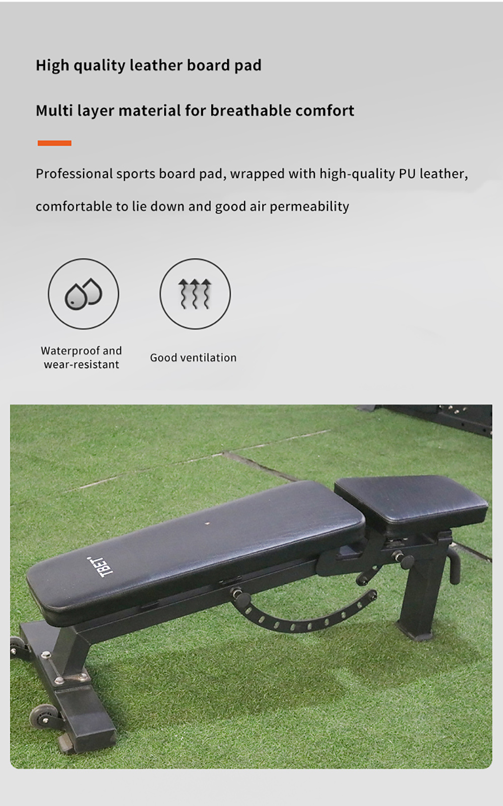 Made in China Commercial Gym Workout Commercial Heavy Duty Dumbbell Bench Press Gym Use Adjustable Fitness Bench