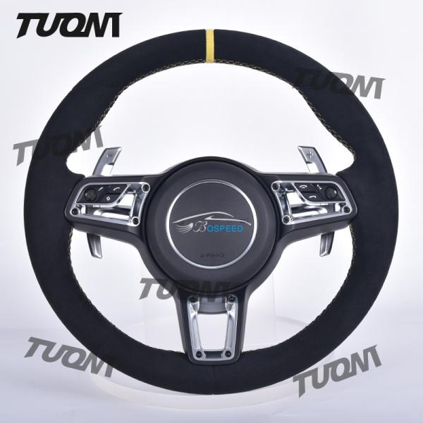 Ergonomic Lightweight Porsche Carbon Fiber Steering Wheel Smooth Grip for
