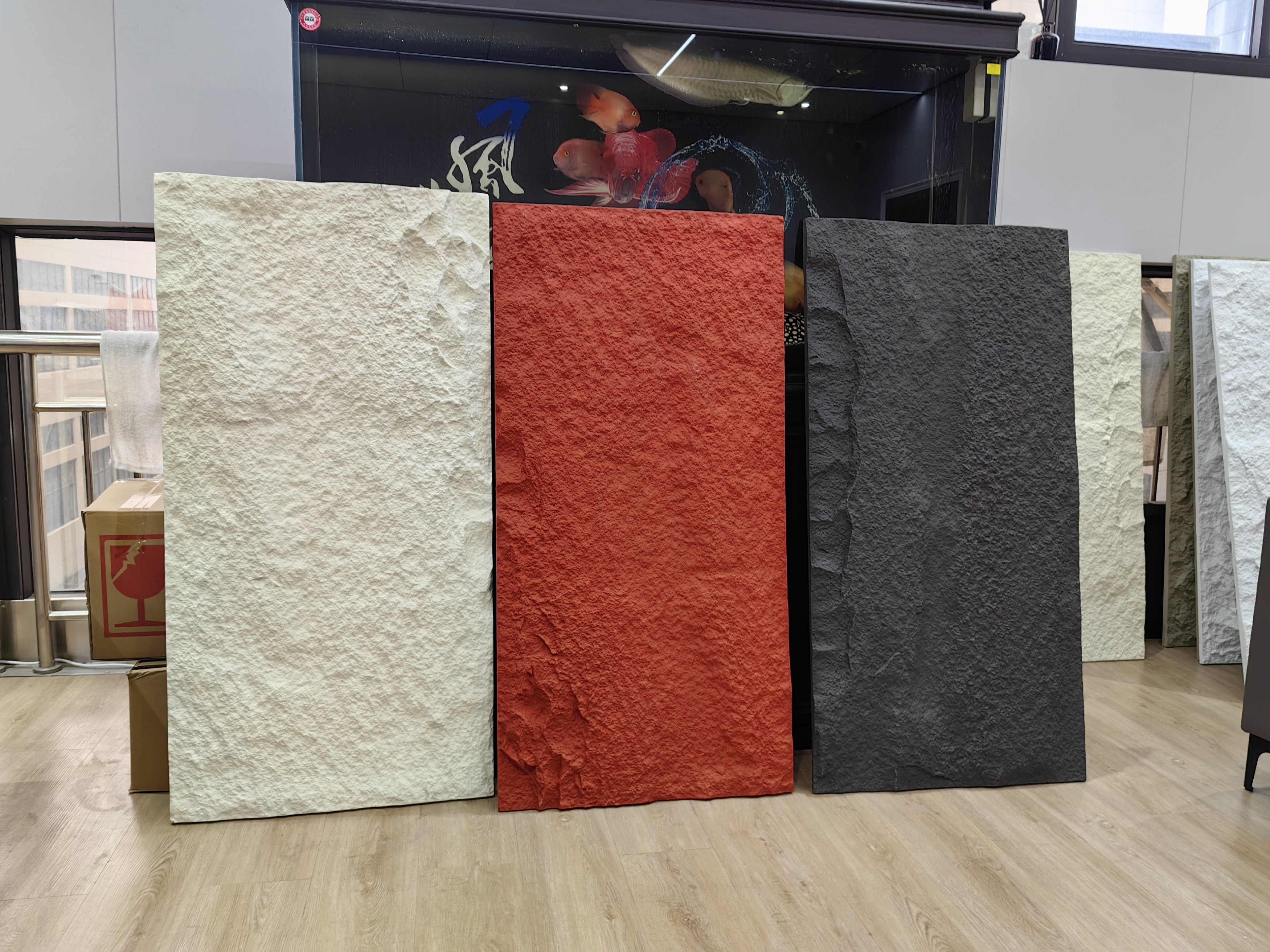 3D Wholesale Art Interior Outdoor PU Stone Polyurethane Artificial Stone Clad Wall Panel Board