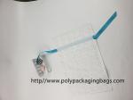 Classic Drawstring Plastic Bags With Ribbon For Christmas Gift / Christmas