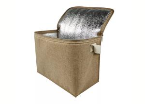 Quality Thickened Antiwear Cooler Basket Jute , Multifunctional Jute Cooler Bag wholesale