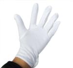 Cotton gloves, Parade gloves, bleached white