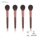 Wooden Handle 1pc Single Makeup Brush Nylon Hair Cosmetic Powder
