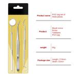 3pcs Stainless Steel Orthodontic Dental Instruments Mouth Mirror Dental Tools