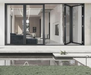 Quality Corrosion Resistant Aluminum Folding Door Thermal Break Slimline Aluminium Bifold Doors wholesale