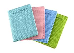 Quality Weave Passport Cover Leather PU Wallet Rectangle Pantone Color wholesale