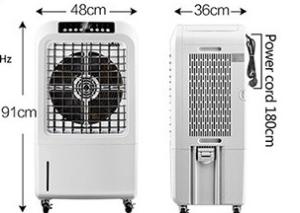 Quality 150W 220V Industrial Water Air Cooler 7.5H Remote Control Timer Air Conditioner wholesale