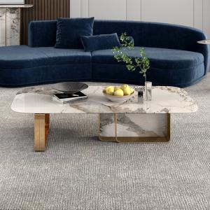 Quality Square Marble Coffee End Tables Combination For Living Room wholesale