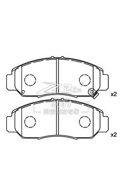 Ceramic Powder Coated Car Brake Pad Quiet Slotted Design For Front Rear Vehicles