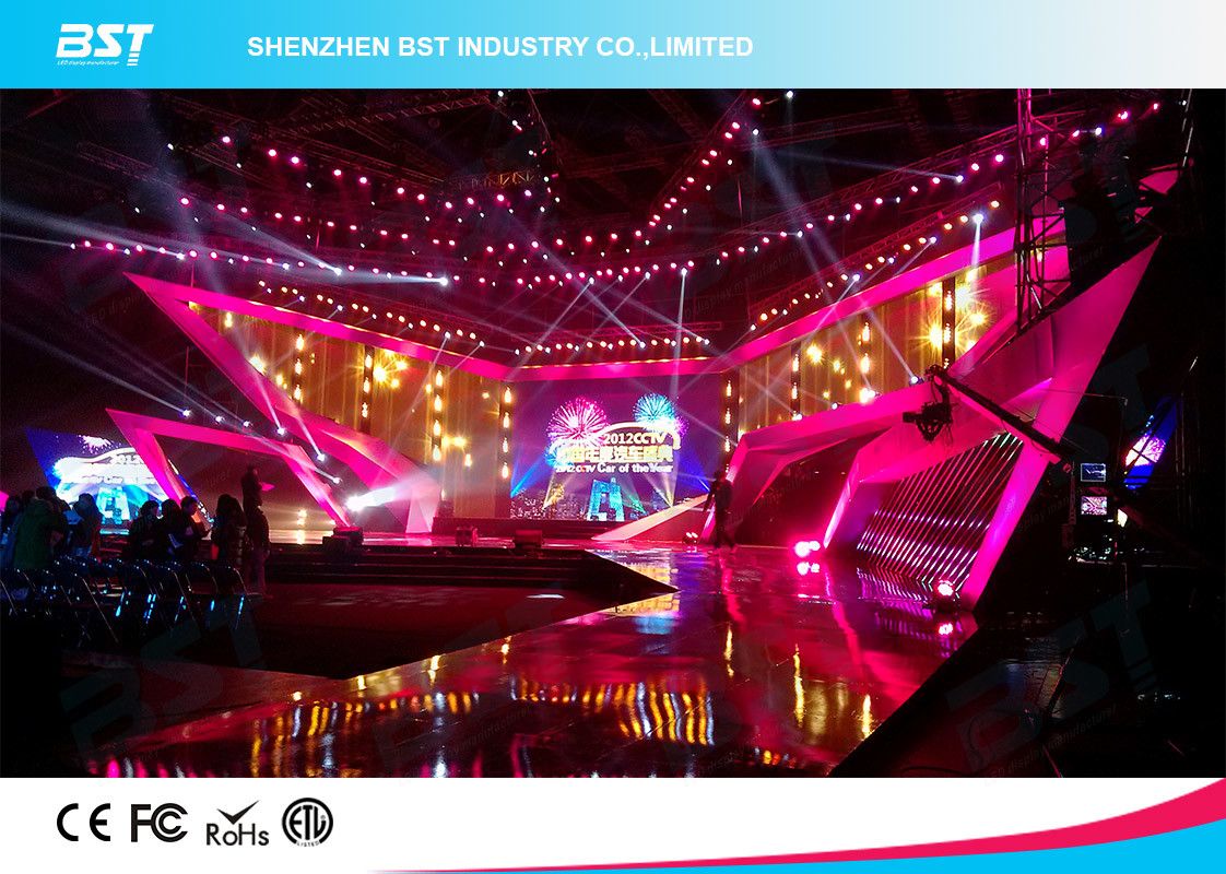 SMD 1R1G1B Rental LED Display Screen , P4.81 Indoor Led Billboard Die Casting aluminum