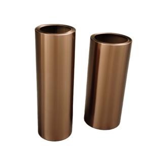 Quality Luxury big round metal flower pot vertical garden flower planter wholesale