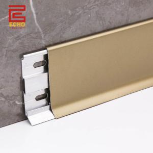 Quality 60mm Gold Cove Flooring Skirting Boards Trim Profiles Custom wholesale