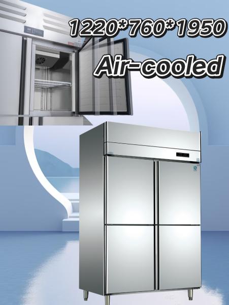 1000L Air Cooled 4 Door Commercial Freezer Single Compressor Industrial Kitchen