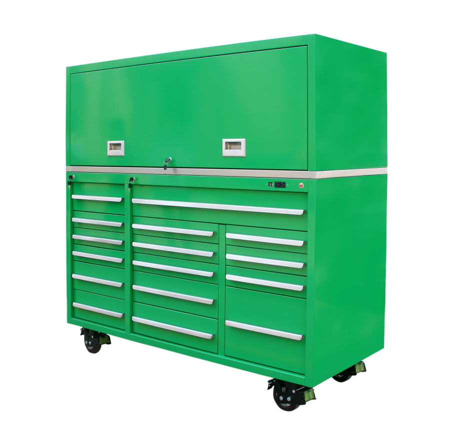 Black Green Pit Carts Tool Chest Trolley for Workshop Cabinet and Customized Support