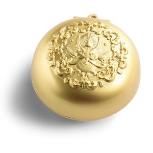 Quality Luxury Gold Color Plating Dia 40mm Metal Pocket Ashtray Customized wholesale