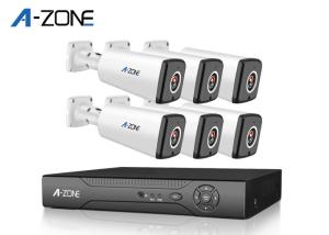 Quality Waterproof 6CH Poe CCTV Camera Kit , 2.0MP 6 Camera Cctv System Full HD wholesale
