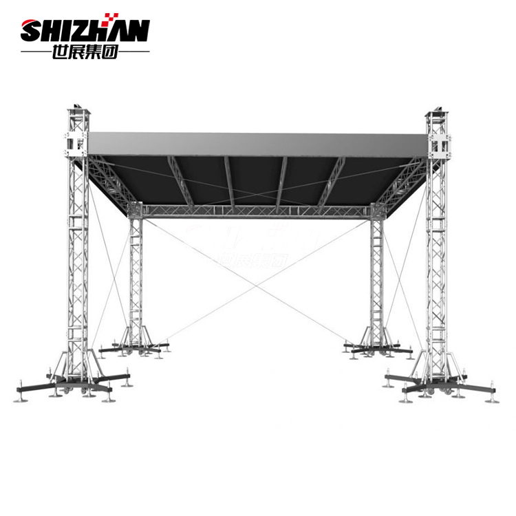 16 Degrees Hardness 400x400mm Concert Truss System Dj Booth Stage Lighting Truss