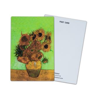 Quality Van Gogh's Sunflowers 3D Lenticular Postcards For Museum Art Gallery wholesale
