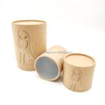 Black Kraft Paper Tube Packaging Recyclable Cardboard Cosmetic Food Container