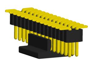 Quality 1.0mm Male Connector Pin Header CAP Vertical Mount 2x15 30 Pin Double Row wholesale