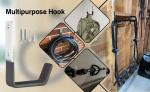 2mm Thick Powder Coated Solid Steel Garage Garden Tool Organizer Rack for Quick
