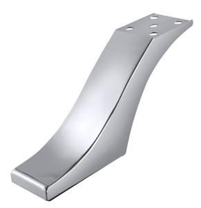 Quality 130mm high curved furniture legs contemporary custom chrome sofa legs SL-076 wholesale