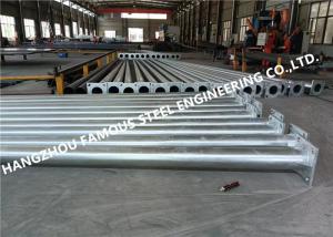 Quality Q235b Galvanized Metal Street Light Poles Fabrication Truncated Cone Shaped wholesale
