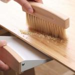 Home Mini dustpan brush set keyboard cleaning brush Wooden cleaning brush
