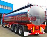 Fuel Tank Semi Trailer 55000 Liters Volume SUS304 Stainless Steel Material
