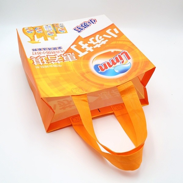 Customized Eco-friendly Cheap reuseable 100gsm Non woven shopping bag with lamination