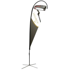 China 11 Foot Custom Flags And Banners , Trade Show Advertising Banners And Flags on sale