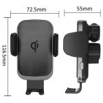 PU Leather Coil Sensor QI 10W Car Mount Wireless Charger