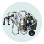 2 Buckets 220L/Min Cow Farm Milk Machine 24 Cows Per Hour