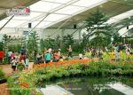 Flexible 50×90m White Outdoor Show Tent For Temporary Exhibition