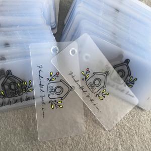 Quality Eco Friendly Custom Plastic Hang Tags For Clothing wholesale