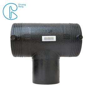 Quality Electrofusion HDPE Equal Tee 110mm PN16 SDR11 PE100 For Residential Water Supply wholesale