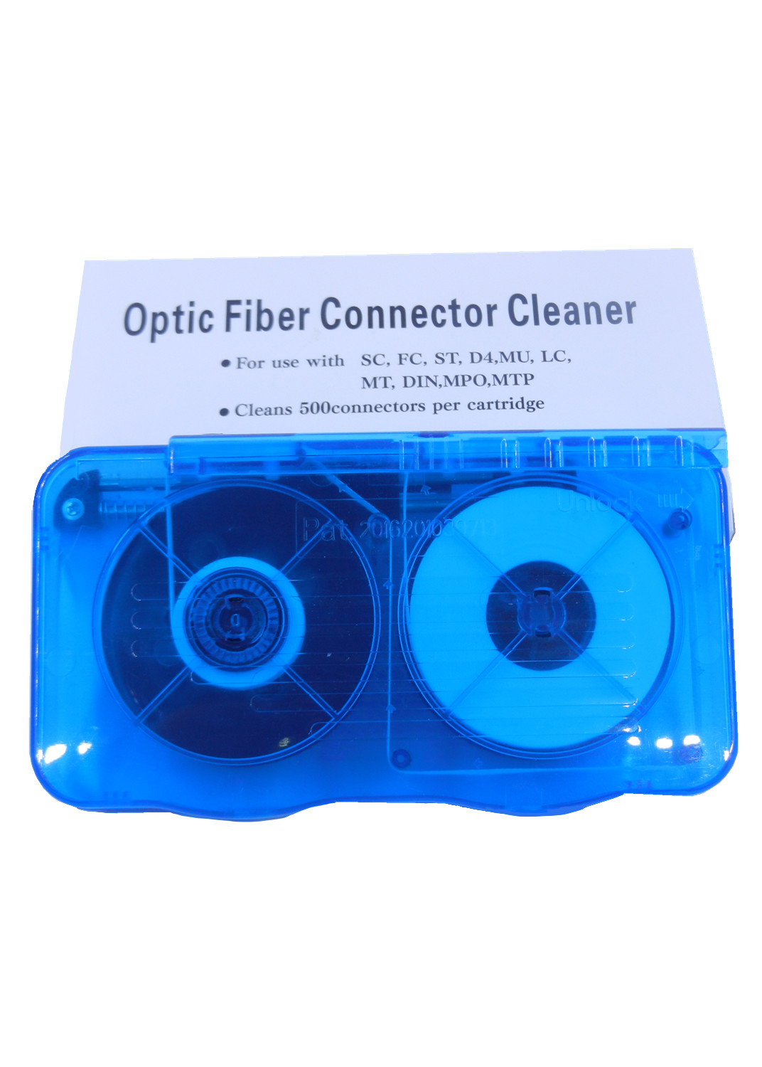 High Performance Fiber Optic Cleaning Products , Blue Fiber Port Cleaner