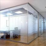 Modern Design Safety Frameless Glass Office Walls Soundproof Laminated Glass