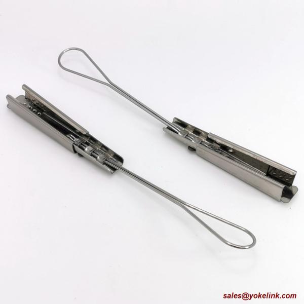 FTTH Electronic Communications Stainless Steel Drop Wire Clamp for Aerial Drop