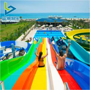 Quality Water Playground Amusement Multi-Player Racing Water Park Equipment Slides wholesale