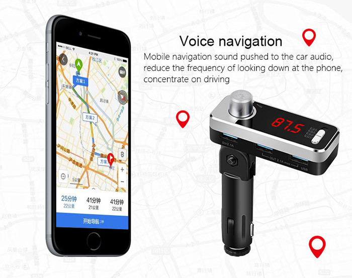 Noise Suppression Universal Smartphone Charger For All Types Vehicles