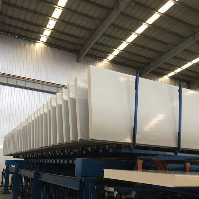 Turkey Warehouse Cleanroom PU Foam Roof Sandwich Panel with Metal Material and 950mm Widt