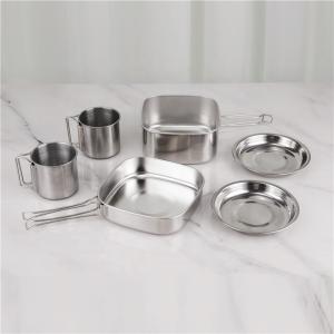 Quality 6pcs Bento Stainless Steel 201 Food Packaging Lunch Box Container Set wholesale
