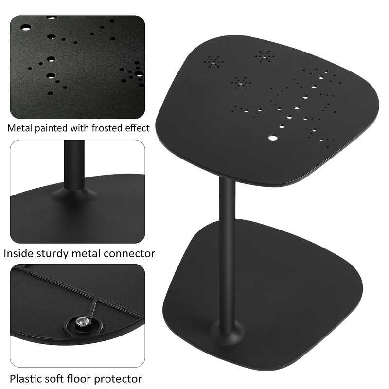 Tomile Black Laptop Side Table