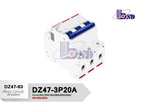 China Electrical 20 Amp Dual Pole Circuit Breaker For Light And Power on sale