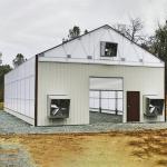 Single-Span Hoop Greenhouse Automatic 100% Blackout Light Deprivation Greenhouse