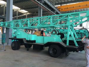 Quality Blue Water Drilling Machine With High Hydraulic Leg / Safety Water Well Rig wholesale