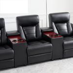 BN Cinema Leather Sofa Electric Functional Sofa Multi-Function Slot Control Sofa