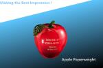 crystal award/acrylic trophy/acrylic award/crystal apple paperweight/crystal