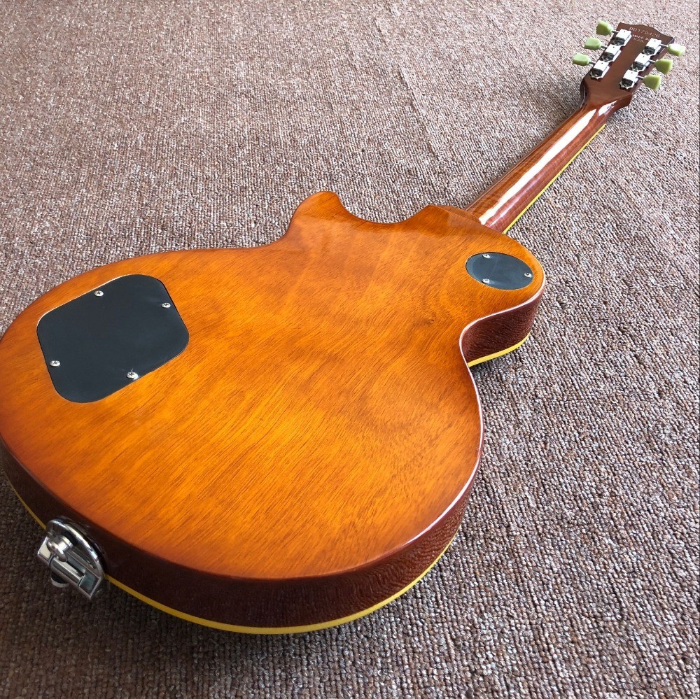 Custom shop, Tiger Flame 1959 R9 blue LP standard custom jazz Electric guitar,handwork gitaar,rosewood fingerboard guita